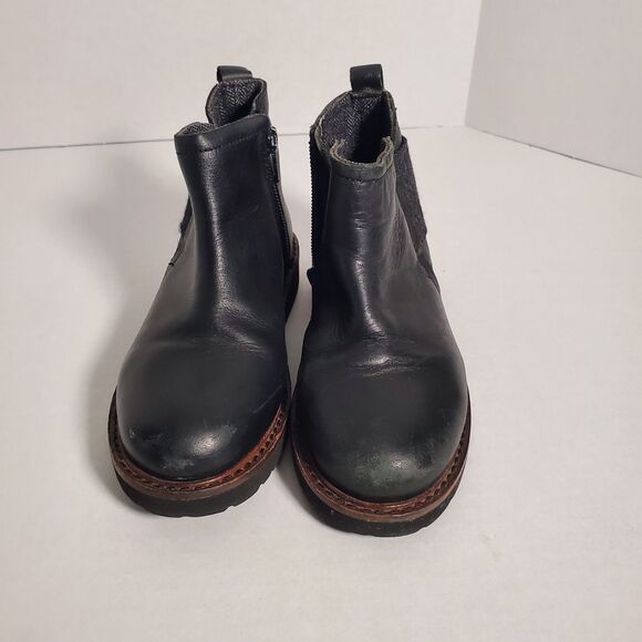 Zara Boys Leather Black Boots. Size 30 EU. SKU# B-14 - Picture 16 of 16